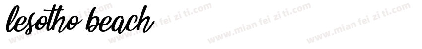 lesotho beach字体转换